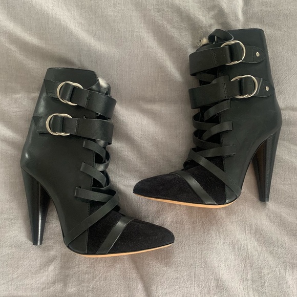 Isabel Marant Booties with Fur - Picture 1 of 4